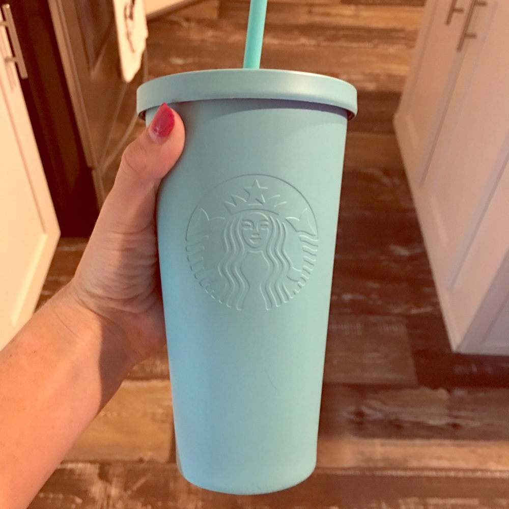 Starbucks Turquoise Coffee Tumbler!